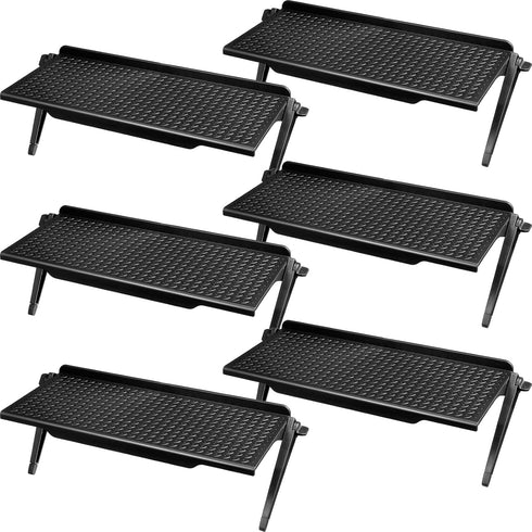 Hoteam 6 Pieces TV Top Screen Shelf Adjustable Monitor Top Shelf Plastic