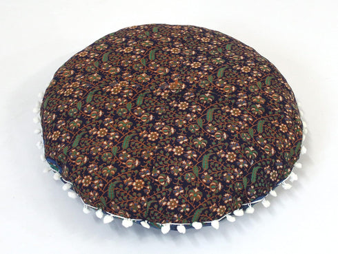 22 Inch CRAFT KALA Meditation Floor Pillows Cover Round Pillow Seating Hippie Decorative Adults Bohemian Mandala Circle