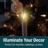 Holiday Joy Window Candles Kit - Pack of 1-9-inch-Tall Electric Candle with Auto Sensor, 2 Bulbs & Suction Cup