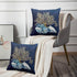 Emvency Throw Pillow Cover, Blue Seashore Indigo Ocean Coral Seashells, 20 x 20 Inch Decorative Pillow Case