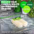 Smelly Proof Reusable Food Storage Bags, Clear FLAT Large 3-mil Thick, 8.5" x 10", Quart Size Ziplock Bags, 10-Pack