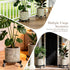 2 Pack 10" 5-10 Inch (10 INCH) Plant Caddy with Wheels, Heavy Duty Metal Rolling Plant Dolly, Plant Stand with Lockable