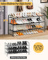3-Tier Closet, 24-Pairs SLEEPING LAMB Long Shoe Organizer for Stackable Wide Shoe Rack Holds Shoe Storage Shelf