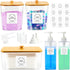 FEXIA 3+2 Pack Laundry Pods Containers and Dryer Sheet Holder with Laundry