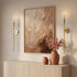 Lumpro 27-inch Set 2, Large Wall Candle Sconces with Remote Controlled Flameless LED Taper Candles, of Wall Mounted