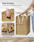 23.8 (90 ULCB51NL SONGMICS Laundry Hamper with Lid, Gallon L) Synthetic Rattan Clothes Laundry Basket with Lid