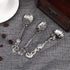 Fdit Vintage Style Coffee Spoons Set, 3 Pcs Royal Style Metal Carved Teaspoons for Kitchen and Tea Parties