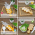 Rice Ball Mold and Shaker - DIY Lunch Maker Mould Food Decor for Kids with Mini Rice Scoop (Yellow)