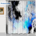 Shrahala 72x72 Inch Abstract Grey and White Shower Curtain, Waterproof Fractal Designs for Bathroom with Grommets