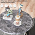 Fleecy day 17.5 17.5 26 Round Folding TV Tray/TV Trays Dinner Snack Trays Table,Portable Foldable Table Small Sofa