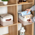 DULLEMELO Small Storage Bins with Handles, Set of 2 Collapsible Fabric Bins for Organizing 11.8x7.9x5.1 Inch (White &