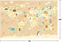 4x6 Kids Bedroom Rug with World Map & Animals Educational Washable Play Mat for Playroom, Cute Global Animal, Featuring
