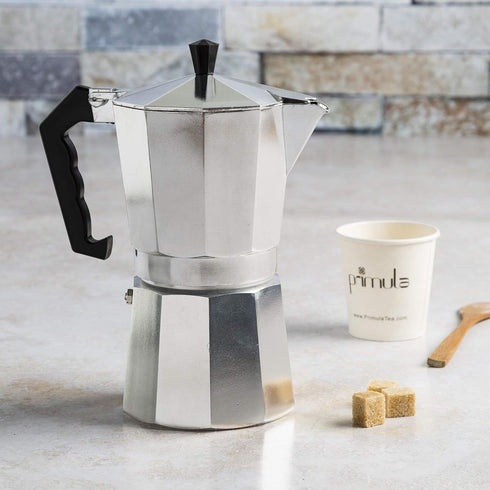 Primula Classic Stovetop Espresso and Coffee Maker, Moka Pot for 9 Espresso Cups, Silver