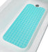 Extra-Long Non-Slip Bathtub & Shower Mat, 39”x16”, Transparent Turquoise, Safe & Machine-Washable