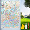 Rainbow Window Privacy Film, Decorative Stained Glass Window Tint for Home, 3D Window Clings, Static Cling Sticker
