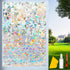 Rainbow Window Privacy Film, Decorative Stained Glass Window Tint for Home, 3D Window Clings, Static Cling Sticker