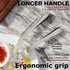 Kitessensu High Effective Garlic Press With Studs, Heavy Duty Garlic Mincer, Easy to Squeeze and Clean, Rust Proof