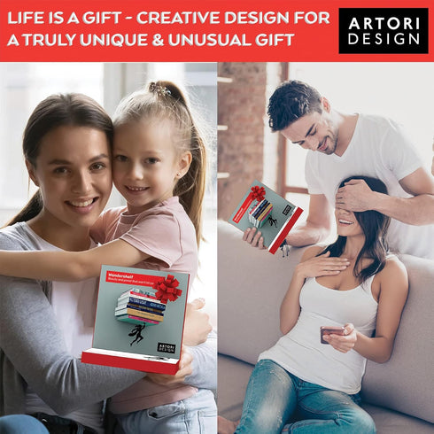 Artori Design Floating Bookshelf for Kids, Invisible Metal Book Shelf, Wall Decore Book Lovers Bookshelf (Wondershelf)