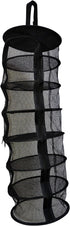 Natural Buy 9 Inch 7 Indoor/Closet Level Micro Hanging Dry Net Drying Rack for Herbs, Organizer, Freshner - Black Mash