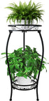 CASIMR 2 Tier Plant Stand Indoor Outdoor, 26.6" Tall Metal Potted Holder
