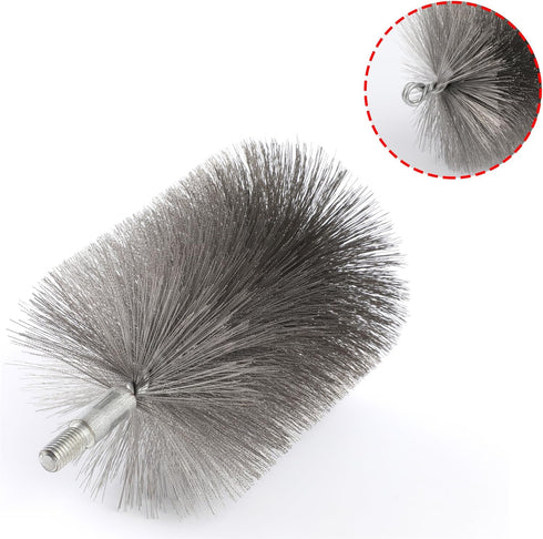Ctsyuqoo 50-inch 4 3.5'' Long Tent Wood Burning Stove Pipe Cleaning Brush with Stainless Steel Bristles, and Chimney