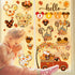 Fall Window Clings, 9 Sheets Mouse Themed Stickers for Glass Windows, Thanksgiving Decorations