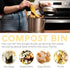EPICA Countertop Compost Bin Kitchen, 1.3 Gallon, Odorless Composting Bin with Carbon Filters, Stainless Steel Kitchen