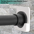 Shower Curtain Rod Holder for Wall Mount, Adhesive Tension Rod Retainer, 2 Pack, White
