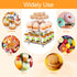 Acrylic Cupcake Stand, Clear 3 Tier Square Dessert Tower Holder Display for Wedding, Party, Baby Shower