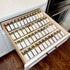 Clear Acrylic Spice Drawer Organizer, 4 Tier- 2 Set Expandable from 13" to 26" for Kitchen Spice Rack Tray