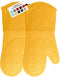 BPA-Free Soft Silicone Oven Mitts, Ultra Heat Resistant with Thick Cotton Liner, Long Slip Resistant Pot Holders