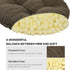 Set 2 2 (Brown,12" (30cm)) baibu of Stool Covers Round, Super Soft Round Bar Stool Cushion Covers Seat Cushion