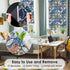 DKTIE Static Cling Decorative Window Film with Installation Tools, Non-Adhesive Privacy Film for Bathroom Shower Door,