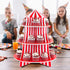 Super Z Outlet 3 Tier Cupcake Foam Stand with Circus Carnival Tent Design for Birthdays, Desserts, Decorations