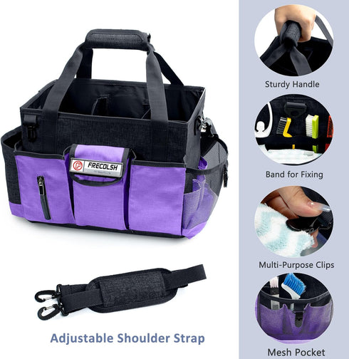 Cleaning Caddy for Cleaning Suppliers Organizer with Pockets for House Cleaning Essentials, Cleaning Organizer