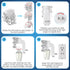 Wall Fragrance Plug in with Night Light, Compatible with Bath & Body Works WallFlower Fragrance