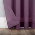 No. 918 Erica Crushed Sheer Voile Rod Pocket Curtain Panel, 51" x 84", Purple