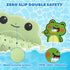 17PCS UNEEDE Kids Bathtub Mat with Non Slip Bathtub Stickers, Non Slip Shower Mat for Toddlers, Washable Anti Slip Tub