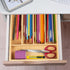 LotFancy Silverware Organizer, Bamboo Drawer Organizer for Kitchen Utensils, Flatware Holder for Cutlery Storage