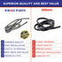 Whole Parts Range Oven Door Seal Gasket with 25 Mounting Clips, Part# MFZ63174202, Replacement for LG Ranges