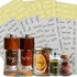 268 Clear Seasoning Jar Labels, Preprinted Kitchen Pantry Organization Labels, Waterproof Black White Script Sticker