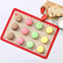 Silicone Baking Mat Set of 4, GUANCI Non-Stick Reusable Pizza Bakeware Mat for Making Cookies, Pizza, Pastry, Bread