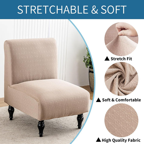 Armless Armless Armless 1pc) LavishCover Accent Chairs Covers, Thick Recliner Sofa Cover Stretchable, Removable Chair