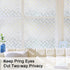 Coavas Non-Adhesive Window Privacy Film, Frosted Glass Sun Blocking Heat Control UV Blocking, 17.5 x 118 inches