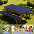 Joy Bubble 72in, Picnic Table Cover with Bench Covers Windproof Waterproof Picnic Table Covers Camping Tablecloth