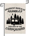 ZJXHPO Funny Camping Garden Flag, Drunkest Bunch Of Assholes This Side Of The Campground Outdoor Flag