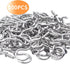 Aylifu 100pcs 3/4" Silver Metal Cup Hooks, Screw-in Hooks for Hanging Plants, Mugs, Jewelry, Decor, Organizer