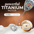 Zulay Kitchen Powerful Milk Frother Wand, Mini Handheld Stainless Steel Battery Operated Drink Mixer for Coffee,