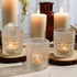 48 Packs Votive Candle Holders, Clear Tea Lights Candle Holders Bulk Tealight Candle Holder for Table Glass Holder