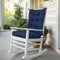 mudilun Rocking Chair Cushion Non-Slip Tufted Indoor/Outdoor Rocking Chair Cushions 80% Water